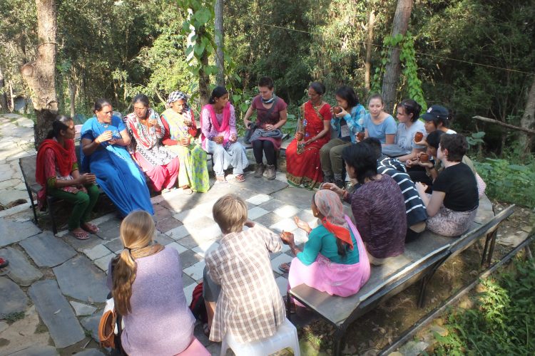 Interaction with village women